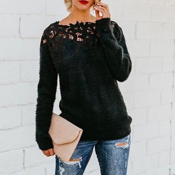 Laced Detailed Sweater - Picture 5 of 12